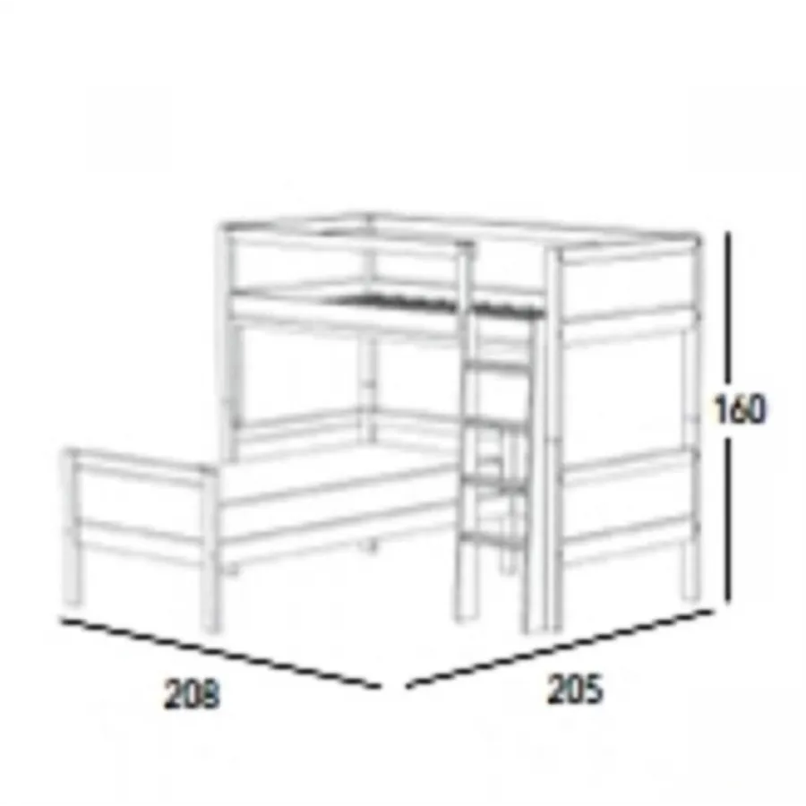Litera modelo Vito L con cajones es