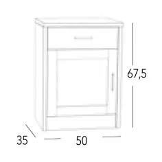 Mesita Coral 1C 1P en Mueblesguadalhorce.es 2