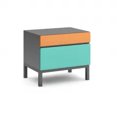 Mesita Zoe 2C pata madera en Mueblesguadalhorce.es