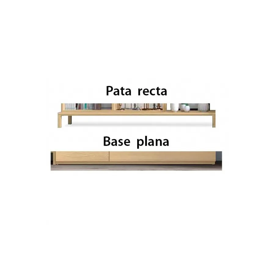 Mesita Zoe 2C pata madera en Mueblesguadalhorce.es