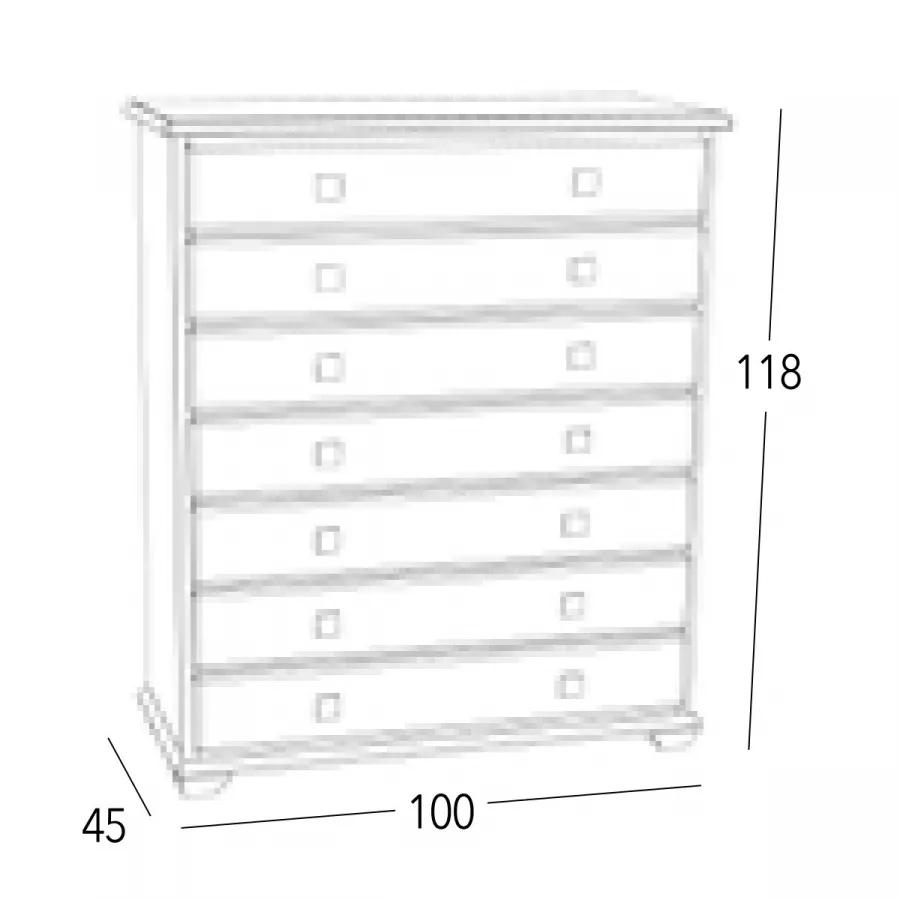 Sinfonier 100 Maya 7C en Mueblesguadalhorce.es
