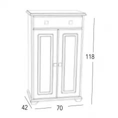 Zapatero 2P Provenza Maya 70 en Mueblesguadalhorce.es 2