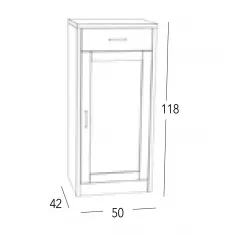 Zapatero Coral 1P 50 en Mueblesguadalhorce.es 2