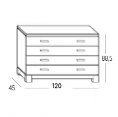 Cómoda 120 Vega en Mueblesguadalhorce.es 2