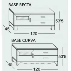 Mesa tv contemporáneo 2