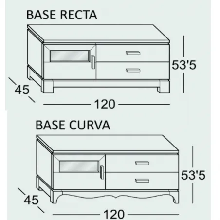 Mesa tv contemporáneo