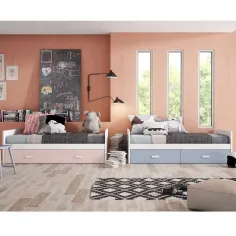 Cama Coral con cajones de gran capacidad