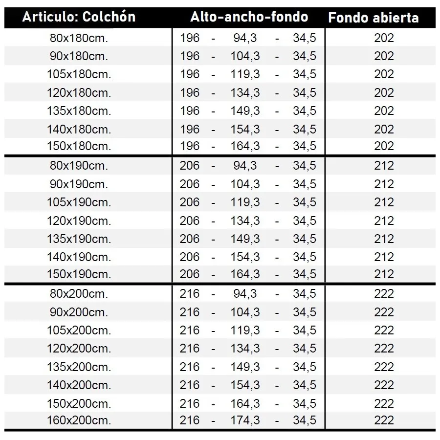 Cama abatible vertical Space Up king size
