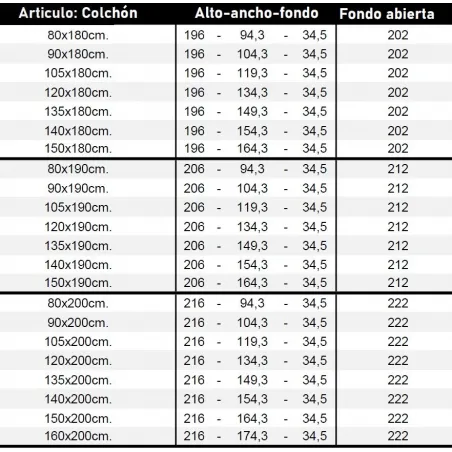 Cama abatible vertical Space Up king size