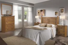 Dormitorio rústico madera maciza