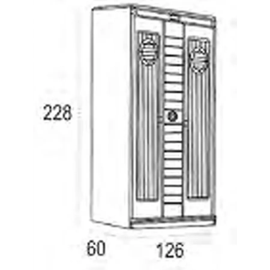 Armario dos puertas Camarote grandes dimensiones en Mueblesguadalhorce.es