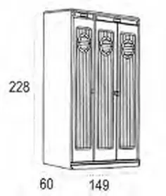 Armario 3 puertas Camarote en Mueblesguadalhorce.es 2