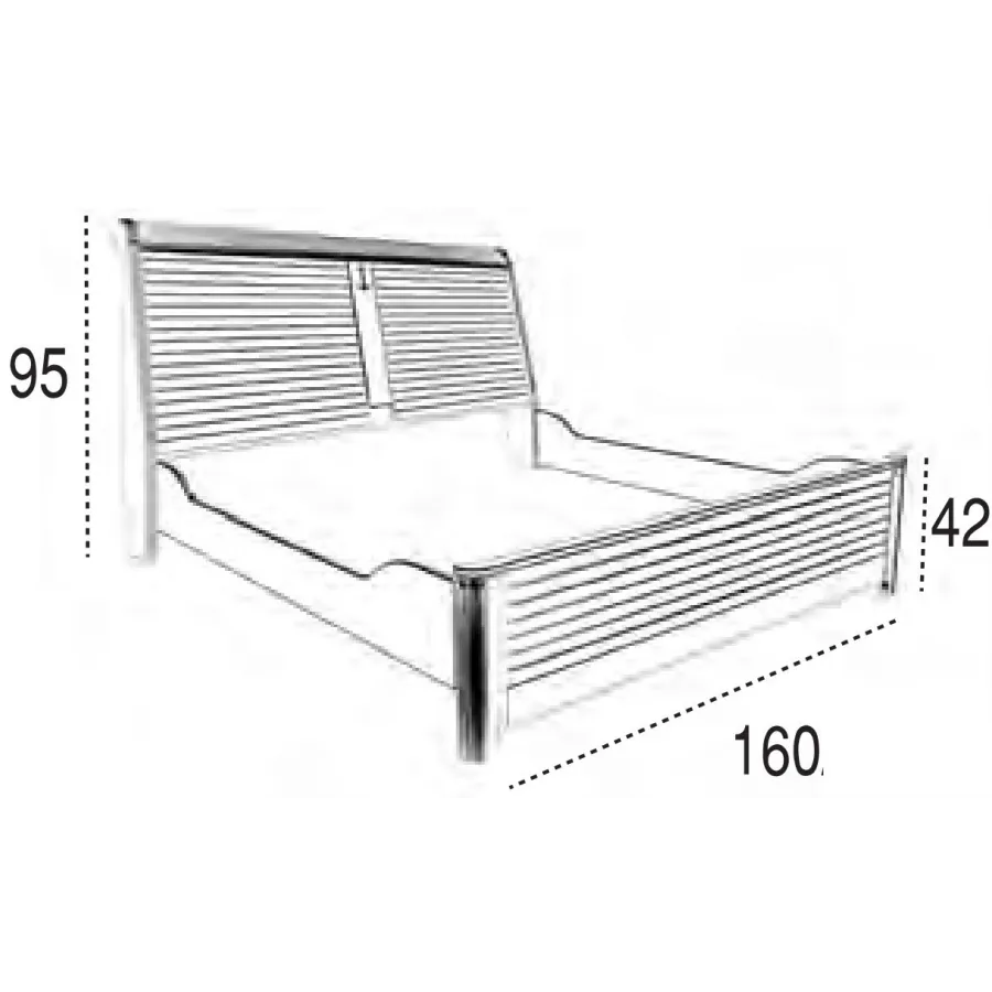 Cama matrimonio Camarote 150x190 en Mueblesguadalhorce.es