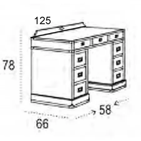 Escritorio Camarote colonial en Mueblesguadalhorce.es