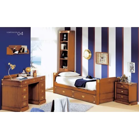 Dormitorio con despacho Camarote en Mueblesguadalhorce.es