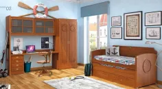 Dormitorio juvenil Camarote con puente en Mueblesguadalhorce.es