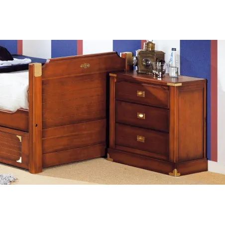 Mesita tres cajones colonial 57 Camarote en Mueblesguadalhorce.es