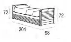 Cama nido 90 Camarote con cajones en Mueblesguadalhorce.es 2