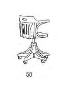 Sillón de despacho Camarote madera de fresno en Mueblesguadalhorce.es 2