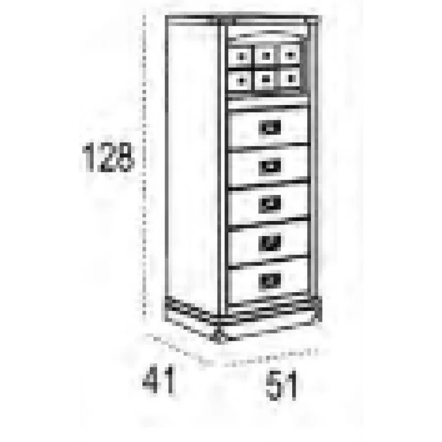 Sinfonier 11 cajones Camarote en Mueblesguadalhorce.es