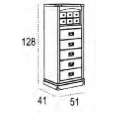 Sinfonier 11 cajones Camarote en Mueblesguadalhorce.es