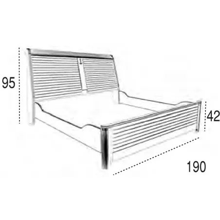 Cama matrimonio Camarote 180x190 en Mueblesguadalhorce.es