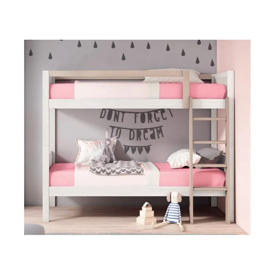 Litera Plafón colchón de 90 madera maciza