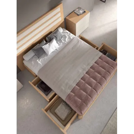 Cama con almacenamiento