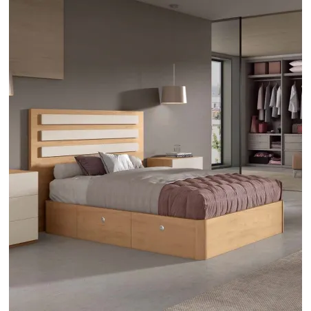 Cama con almacenamiento