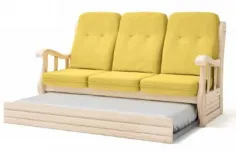 Sofá cama Colonial Moderno en madera maciza 2