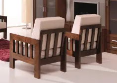 Sillón Provenzal de diseño en madera vista 2