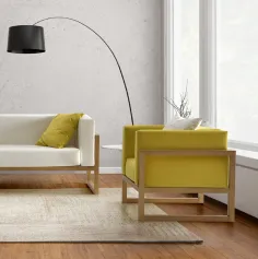 Sillón de diseño en madera vista 2