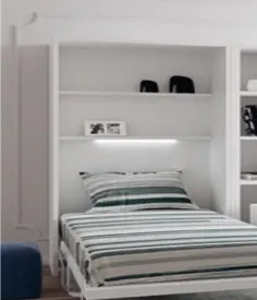 Cama abatible Space Up estantes interiores 2