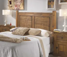 CABECERO MADERA MACIZA NOGAL OSCURO