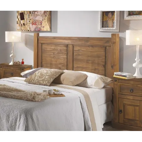 CABECERO MADERA MACIZA NOGAL OSCURO