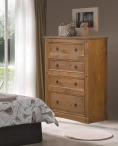 SINFONIER CUATRO CAJONES RUSTICO MADERA MACIZA