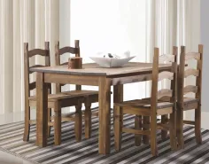 Conjunto de comedor con mesa fija 2