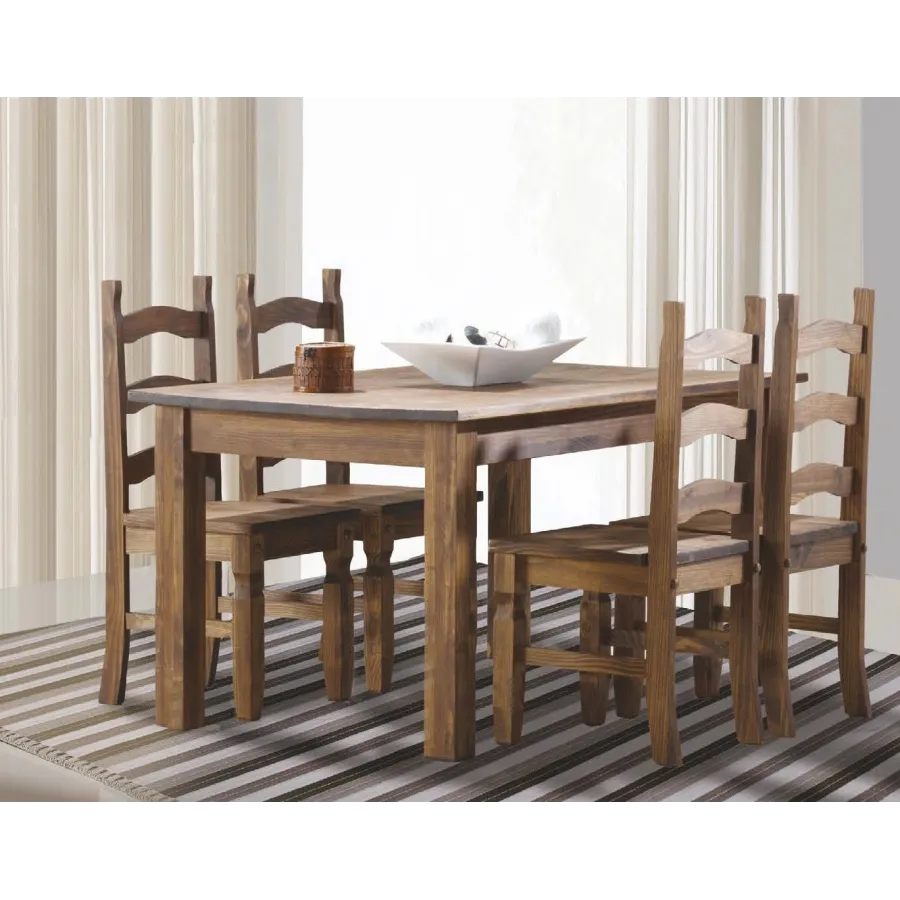 Conjunto de comedor con mesa fija