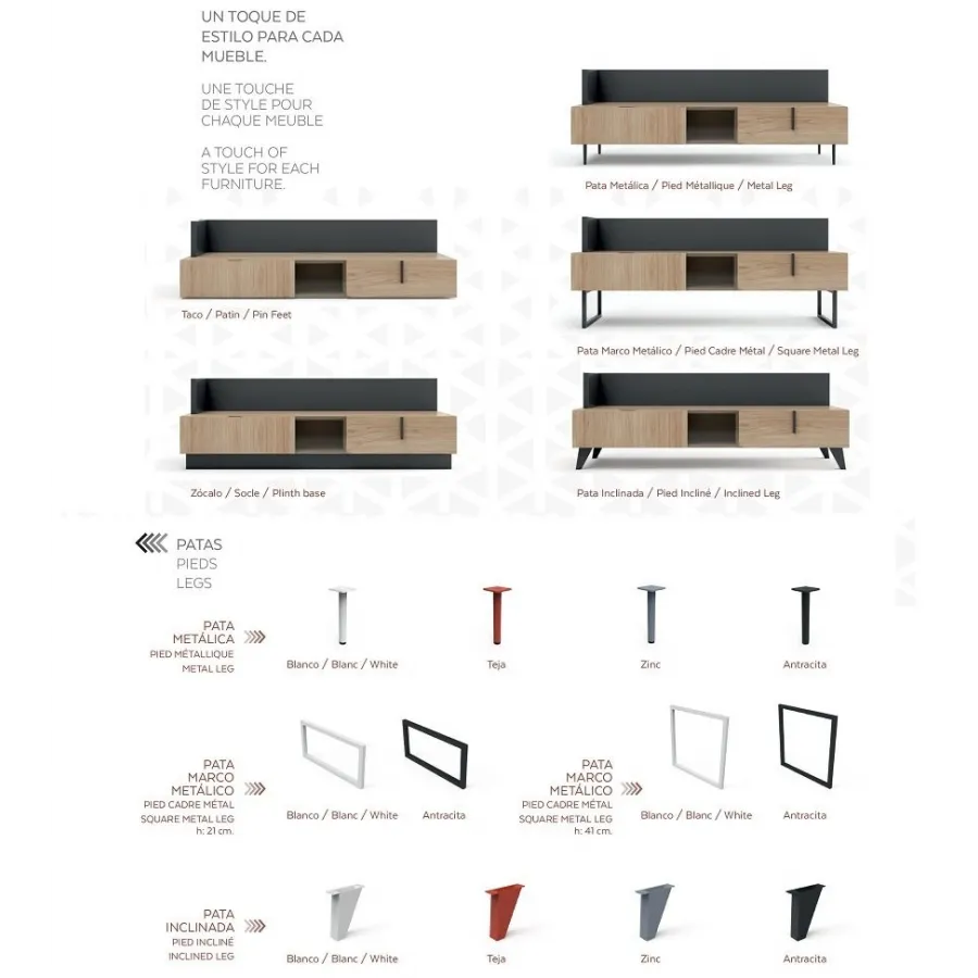 Salón Class 240 cm. en Mueblesguadalhorce.es
