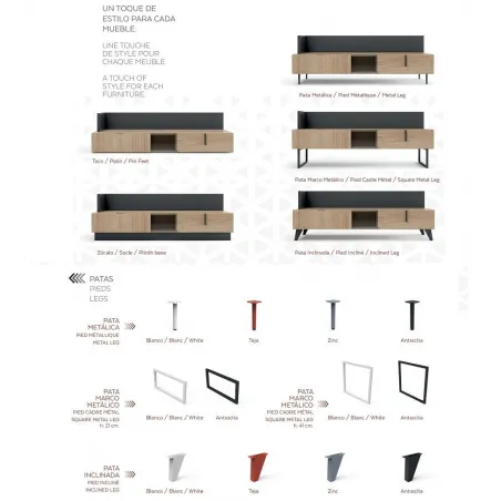 Salón Class 240 cm. en Mueblesguadalhorce.es