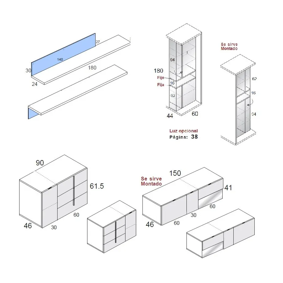 Salón Class C827 en Mueblesguadalhorce.es