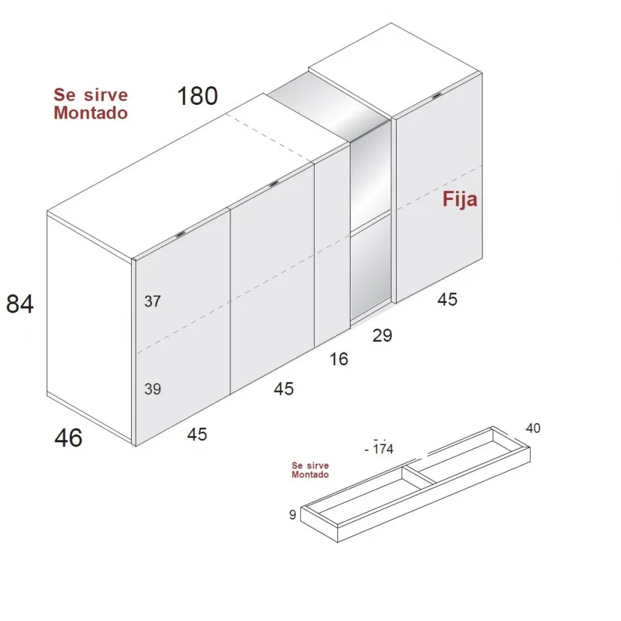 Aparador Class 842 en Mueblesguadalhorce.es