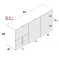 Aparador Class 843 en Mueblesguadalhorce.es 2