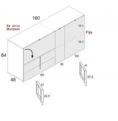 Aparador Class 841 en Mueblesguadalhorce.es 2