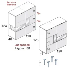 Vitrina horizontal de diseño en Mueblesguadalhorce.es 2