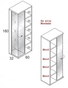 Vitrina Class C237 en Mueblesguadalhorce.es 2