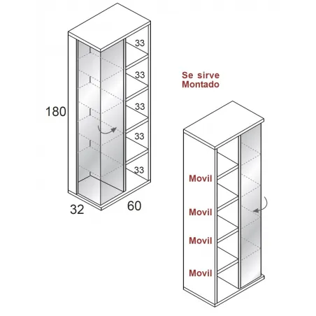 Vitrina Class C237 en Mueblesguadalhorce.es