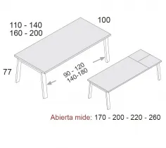 Mesa de comedor Arco en Mueblesguadalhorce.es 2