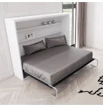Cama horizontal Space king size estantes interiores