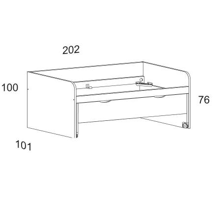 COMPACTO DOS CAMAS 90X190 CON CAJONES